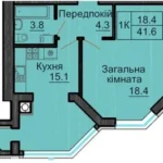 1-кімнатна квартира