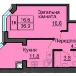 1-кімнатна квартира