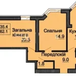 2-кімнатна квартира