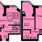 2-кімнатна квартира