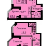 2-кімнатна квартира