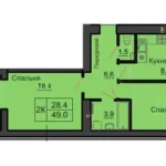 2-кімнатна квартира