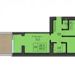 2-кімнатна квартира