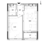 1-комнатные квартиры